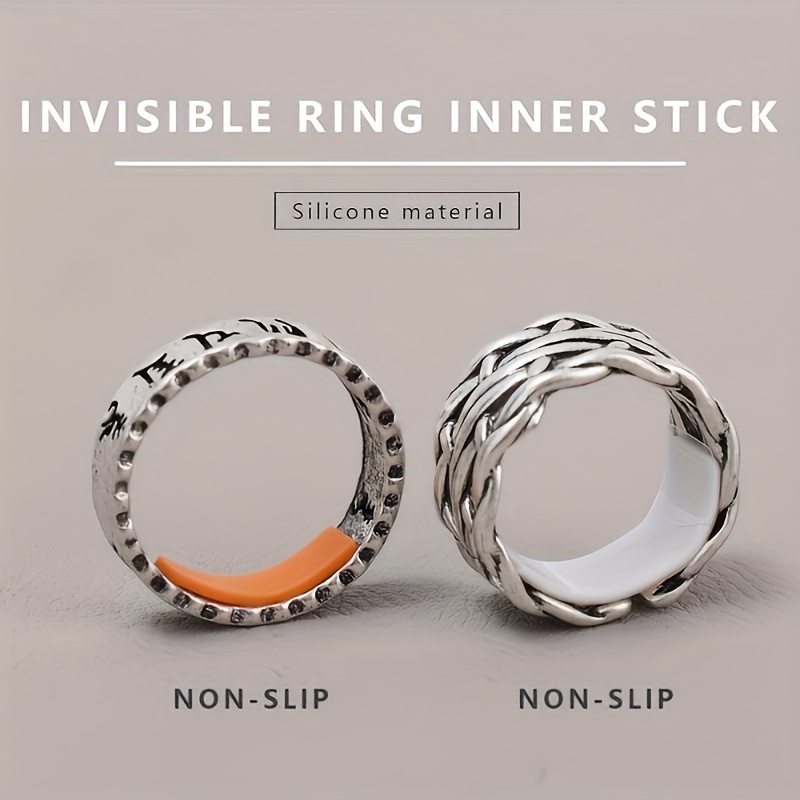 

Invisible Ring Size Adjuster - Transparent, Secure Fit For Loose Rings, Prevents Slipping & Loss