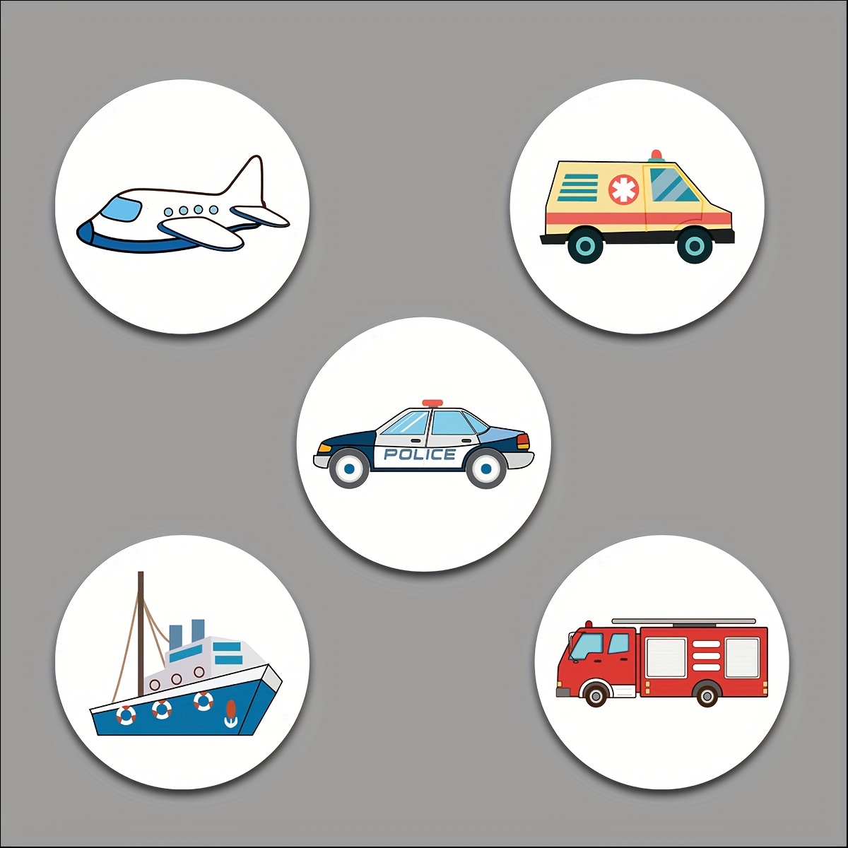 5pcs Of -changing Stickers, Toilet Training Stickers, Science Experiments, Plastic Stickers