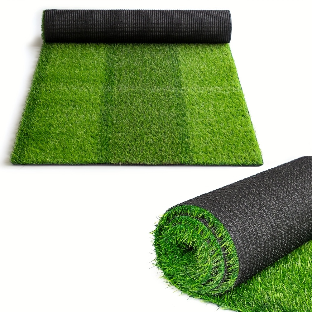 

Artificial Grass 3ftx10ft Outdoor Rug 0.8 Inch Zebra Stripe Runner With Drainage Holes For Landscape Balcony Roof And Sports Artificial Grass Turf High Synthetic Grass