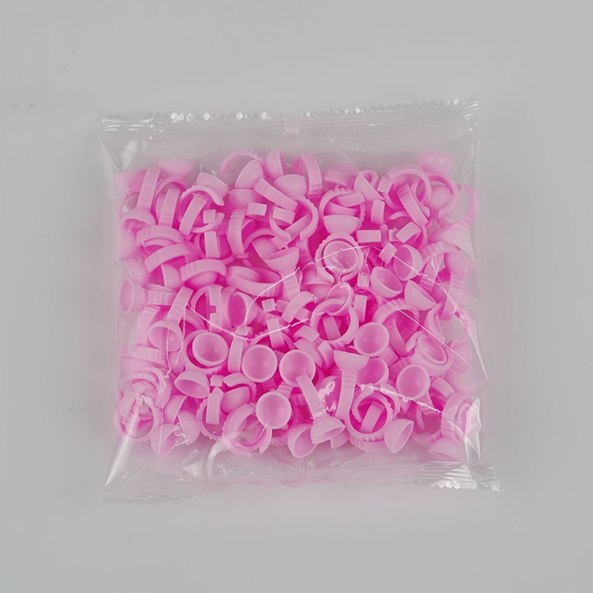 TEMU 100 Eyelash Ring Cups, Embroidery Color Cups, Glue Cups, Glue Ring Cups
