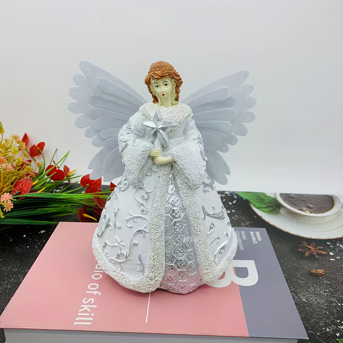 1pc Statuette Collezione Angeli Decorazione Ornamento Tavolo