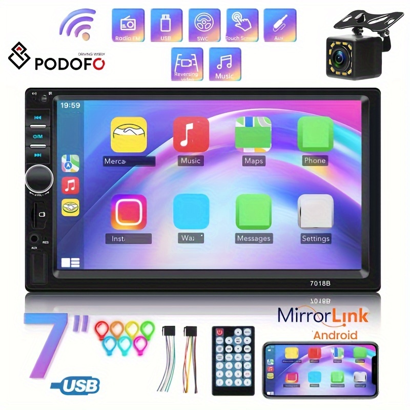 

Podofo Universal 2 Din Car Radio 7 Inch Autoradio Multimedia Player Screen Auto Audio Car Player Car Stereo Mp5 Usb Fm With Reversing Camera