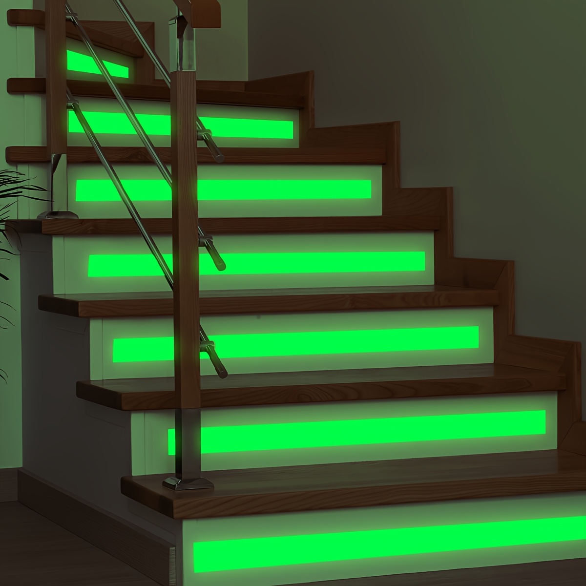 one roll of 4 100cm luminous strip glow in the dark sticker for background   decor staircases door frames window frames directional signs floor stickers wall decals self   and removable jdx12000 yx
