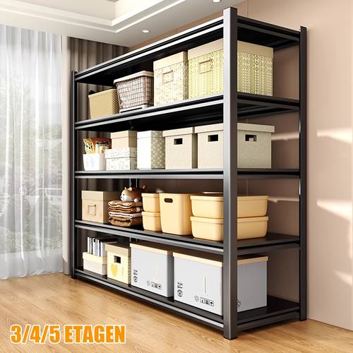 étagère de rangement métallique réglable 1 pièce, robuste, à 3/4/5 niveaux, pour garage, accessoires de voyage, de voyage, convient pour les et , entrepôt, sous-sol, garde-manger - support organisateur