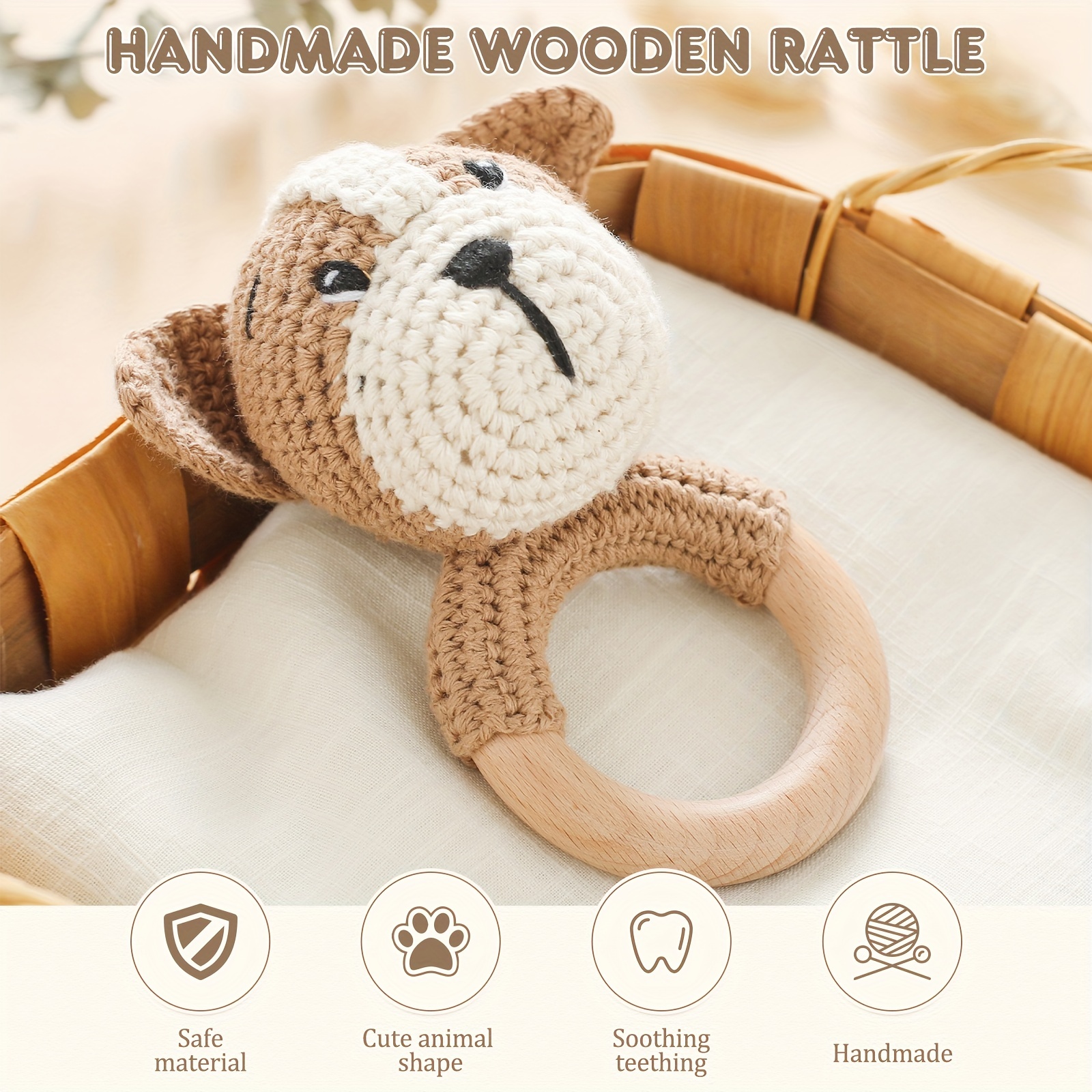 Handmade Wooden Rattle