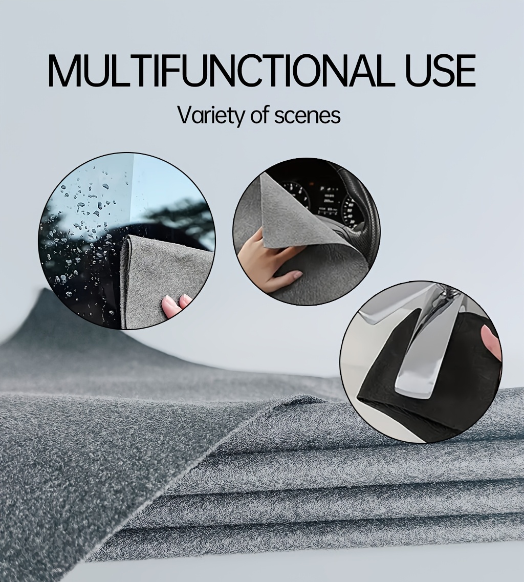Magic Cloth Glass Cleaning Cloth, Reusable Microfiber Towel, Streak-Free and Watermark-Free, Suitable for Windows, Mirrors, Car Washing, Kitchen and Bathroom Surfaces, Thickened and Mark-Free