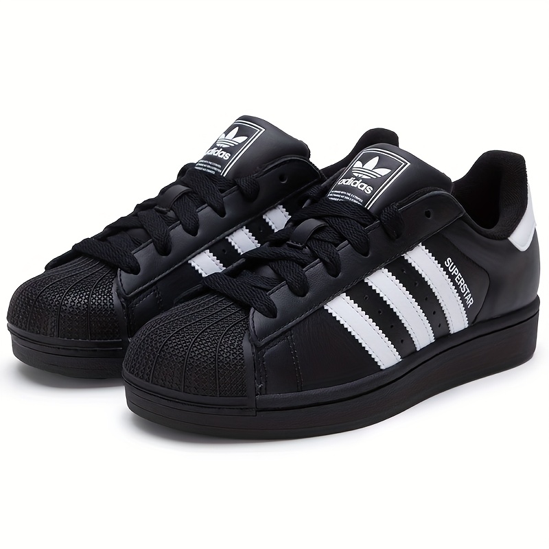 Adidas Superstar Negras Con Lineas Blancas Adidas Rayas Zapatillas