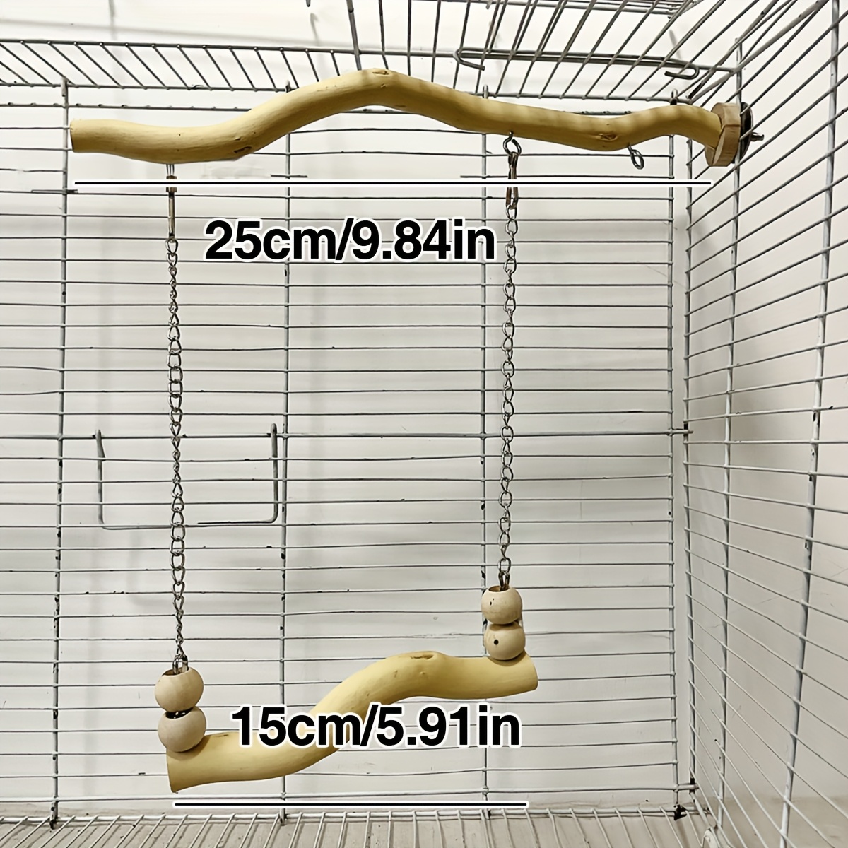 Image of 1pc, Accessory Color And Style . Parrot Suspension Bridge Toy, Hyacinth Macaw, Xuanfeng Toy, Swing Accessories, Perch Stand, Perch Pole, Perch Rod, Perch, Claw-grinding Toy