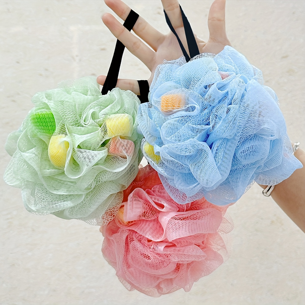 Large Soft Rubbing Bath Sponge Ball for Gentle Cleansing