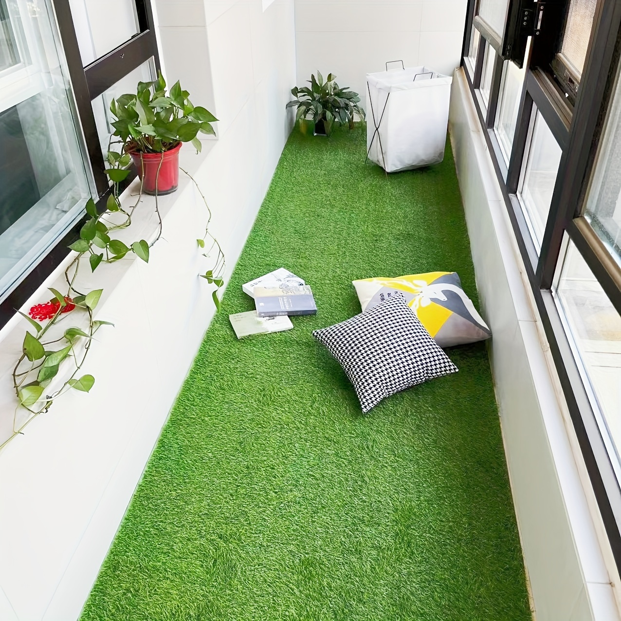 1枚 人工芝生 庭園遊び場装飾用グラス パーティー 屋外テーブル装飾