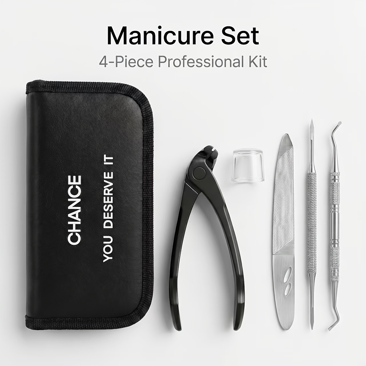 Nail Clipper Set with Nail File & Ingrown Nail Cleaner