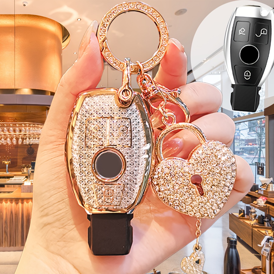 gradient key fob cover heart lock Temu