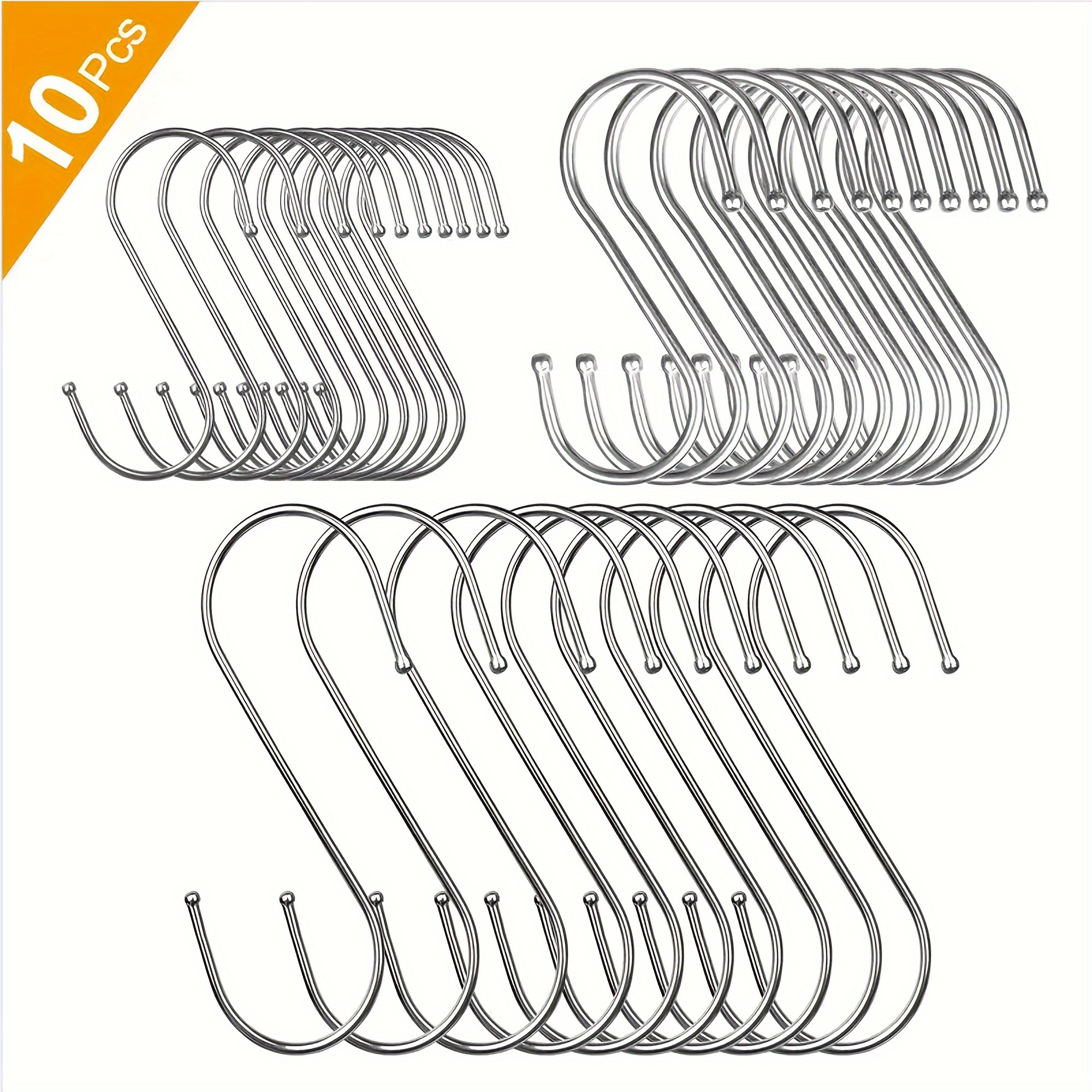 Dream Lifestyle Meat Hooks, Stainless Steel Meat Hook Butcher Hook, Wall  S-shaped Hooks for Hot Cold Smoking, Meat Processing for Hanging, Drying