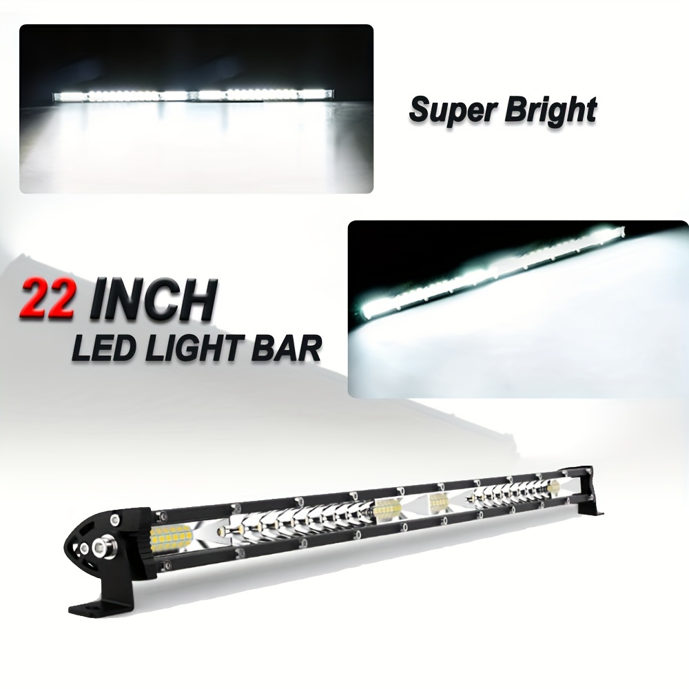 

- 22" Led Bar For - 12v/24v, Row, (5000lm), Aluminum , Trucks, , Tractors & Boats