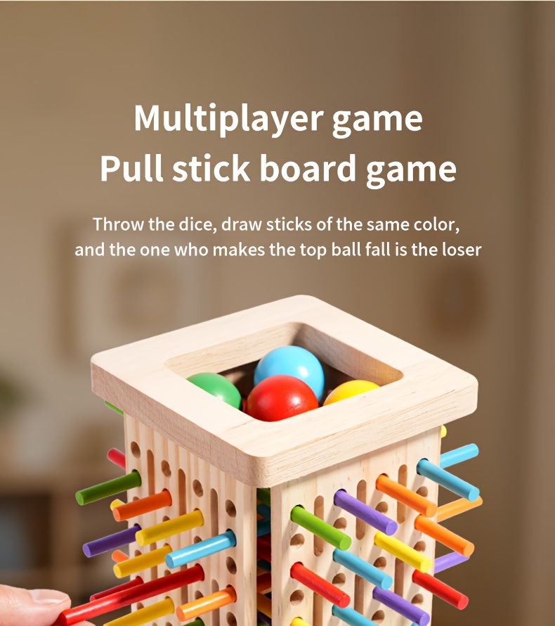 Jeu de société interactif parent-enfant en bois ! Un jeu Slapjack 3-en-1 avec lancer de dés pour améliorer la concentration et l'équilibre, offrant plusieurs modes de jeu. Essentiel pour des moments familiaux de qualité, stimulant la cognition et les compétences de réflexion. Idéal pour les bas de Noël, cadeaux de Noël