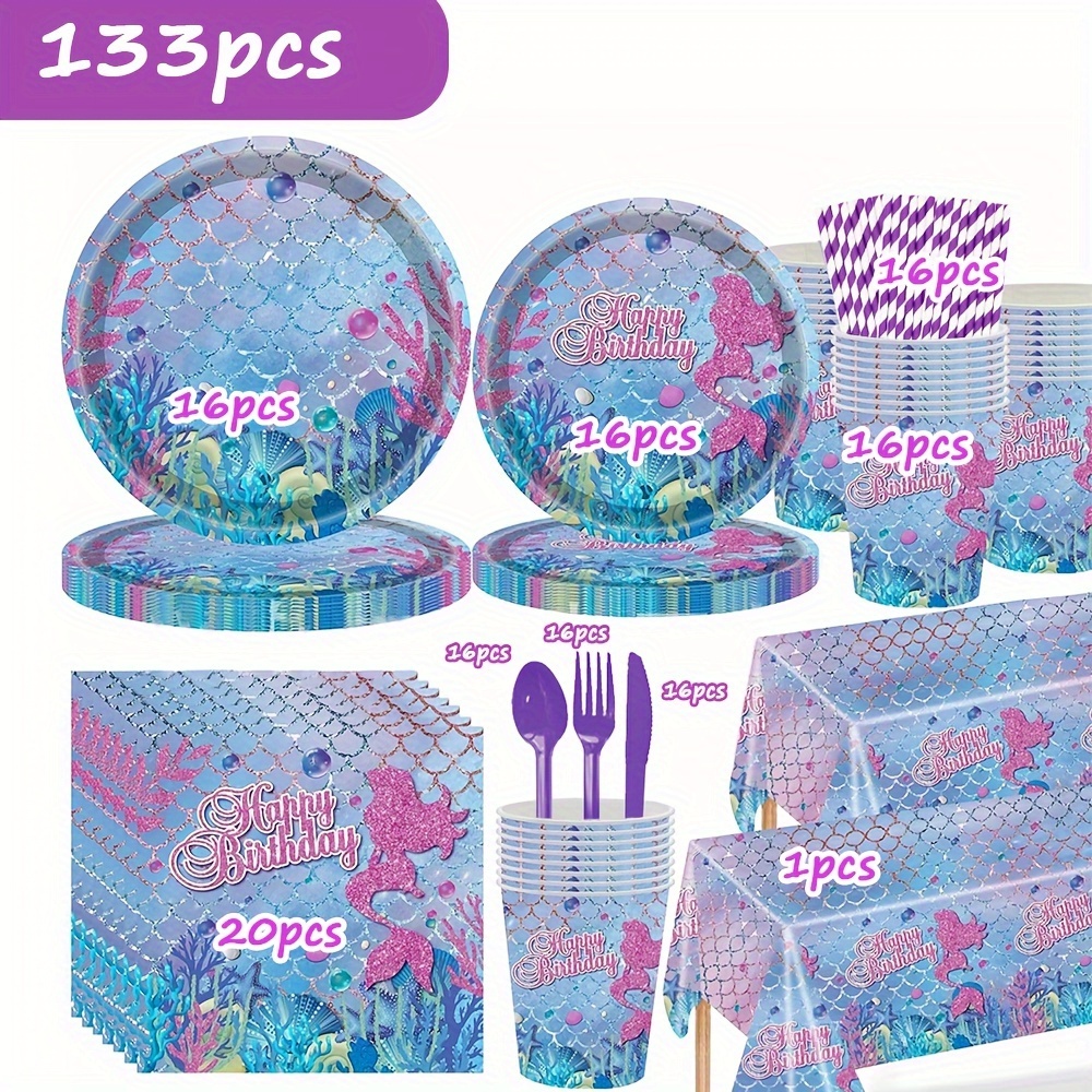 Mermaid Party Supplies - Temu Canada