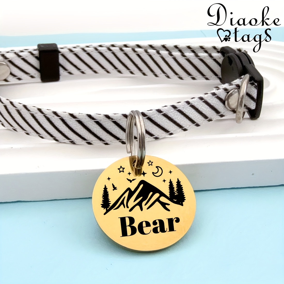 Custom Dog Tags, Funny Double Sided Deep Engraved Pet ID Tags