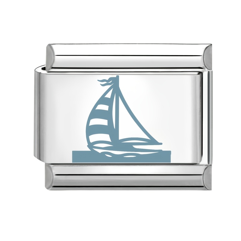 Exquisite Blue Pattern Embossed Ocean Elements Ring