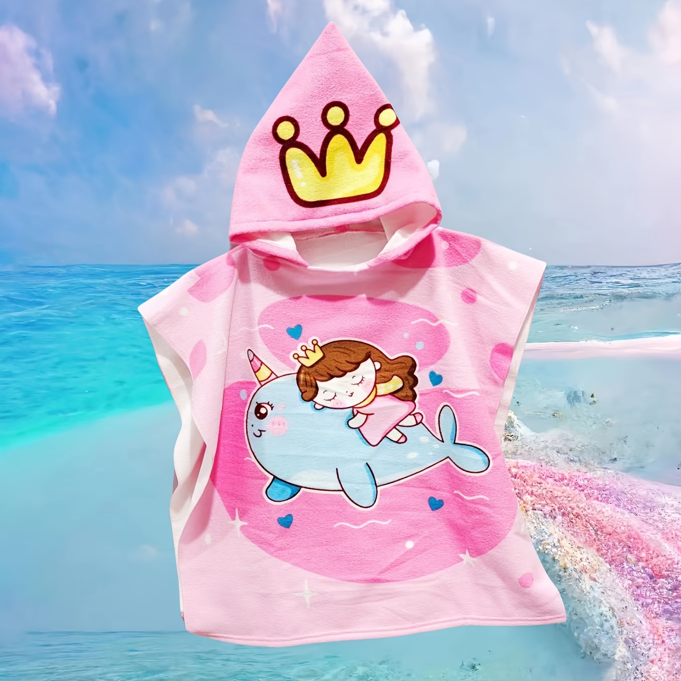 Children's Beach Cartoon Bath Towel