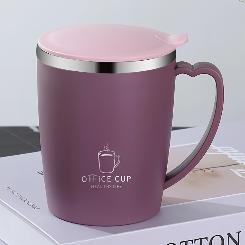 304 Stainless Steel Tea Cup For Coffee Drinking, Office Home Mug Multicolor Double-layer Coffee Cup