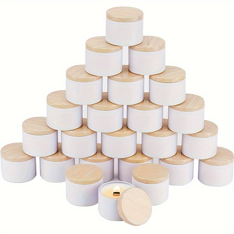 

24pcs Making Kit - 4/8oz Tin Metal Wood , Iron , For Diy And Storage Containers, For Art , Suitable For Hobbyists