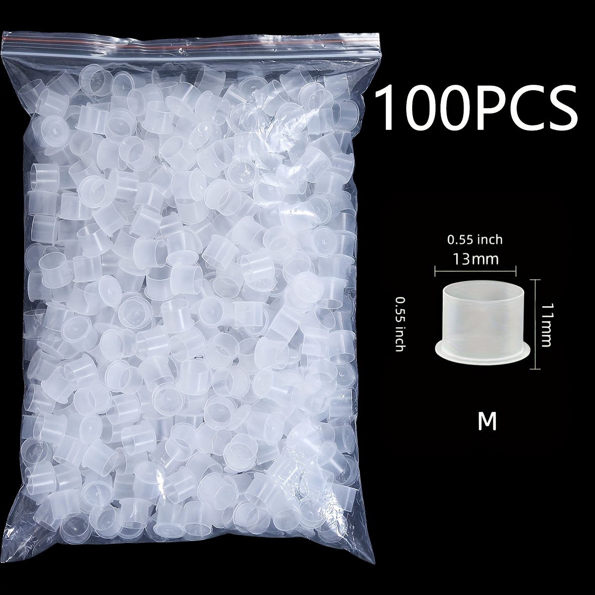 TEMU Tattoo - Tattoo Ink Cup For Tattoo Makeup Container Tattoo Accessories