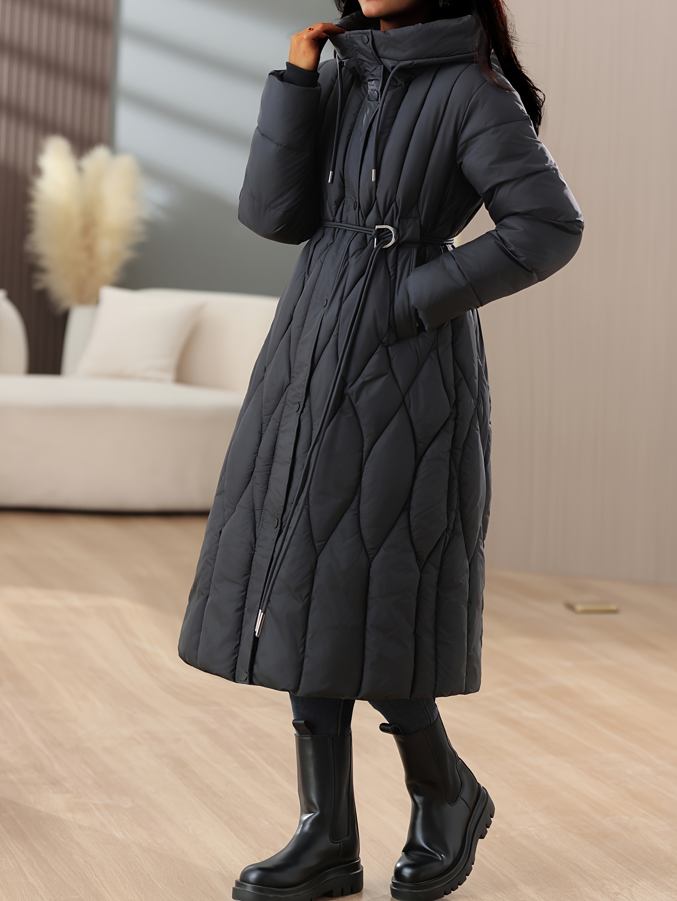 corset knee length dress Classy Knee Length Satin Corset Dress with Puffed Sleeves main image 0