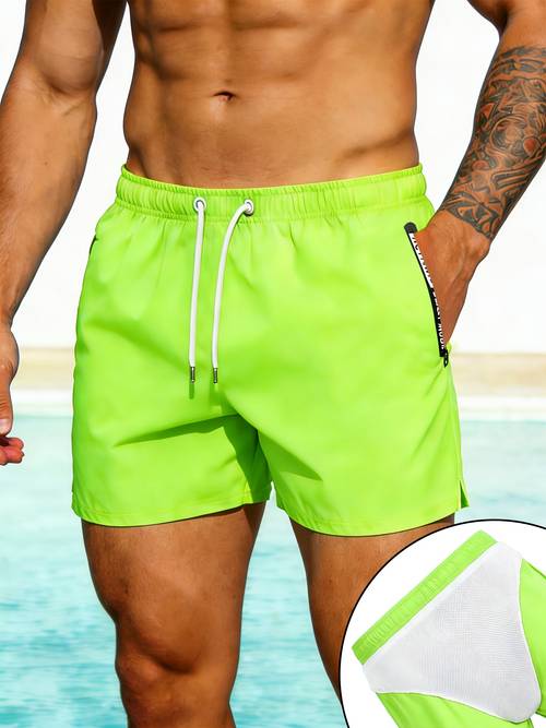 mens beach shorts mens swimming trunks double layer beach shorts for men double layer swimming trunks for men teen beach shorts with mesh lining teen swimming trunks with mesh lining mens fitness shorts mens running shorts mens workout shorts 4