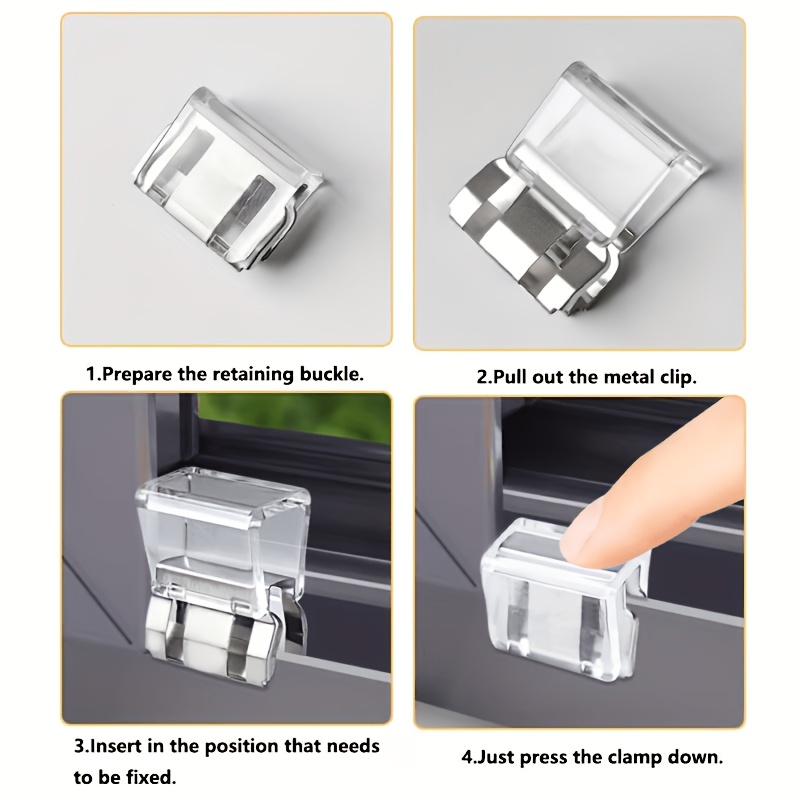 Window Lock Buckle Set, Fixed Flat Opening Limiter