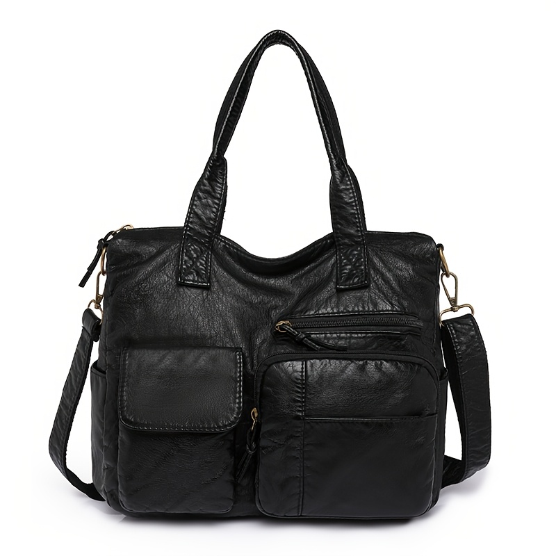 TEMU Vintage Lady' Shoulder Bag, Crossbody Bag, Handbag, Tote Bag, Versatile, With Soft And Comfortable Fabric Texture
