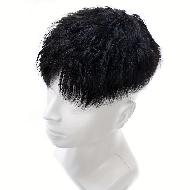 Men s Hair Topper Male Hair Prosthesis Toupee Men Hair Temu