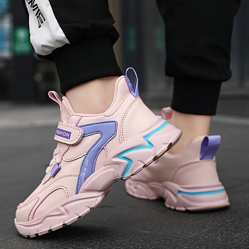 Girls' Boutique Solid Color Comfortable Soft Sole Outdoor Casual Sports Shoes