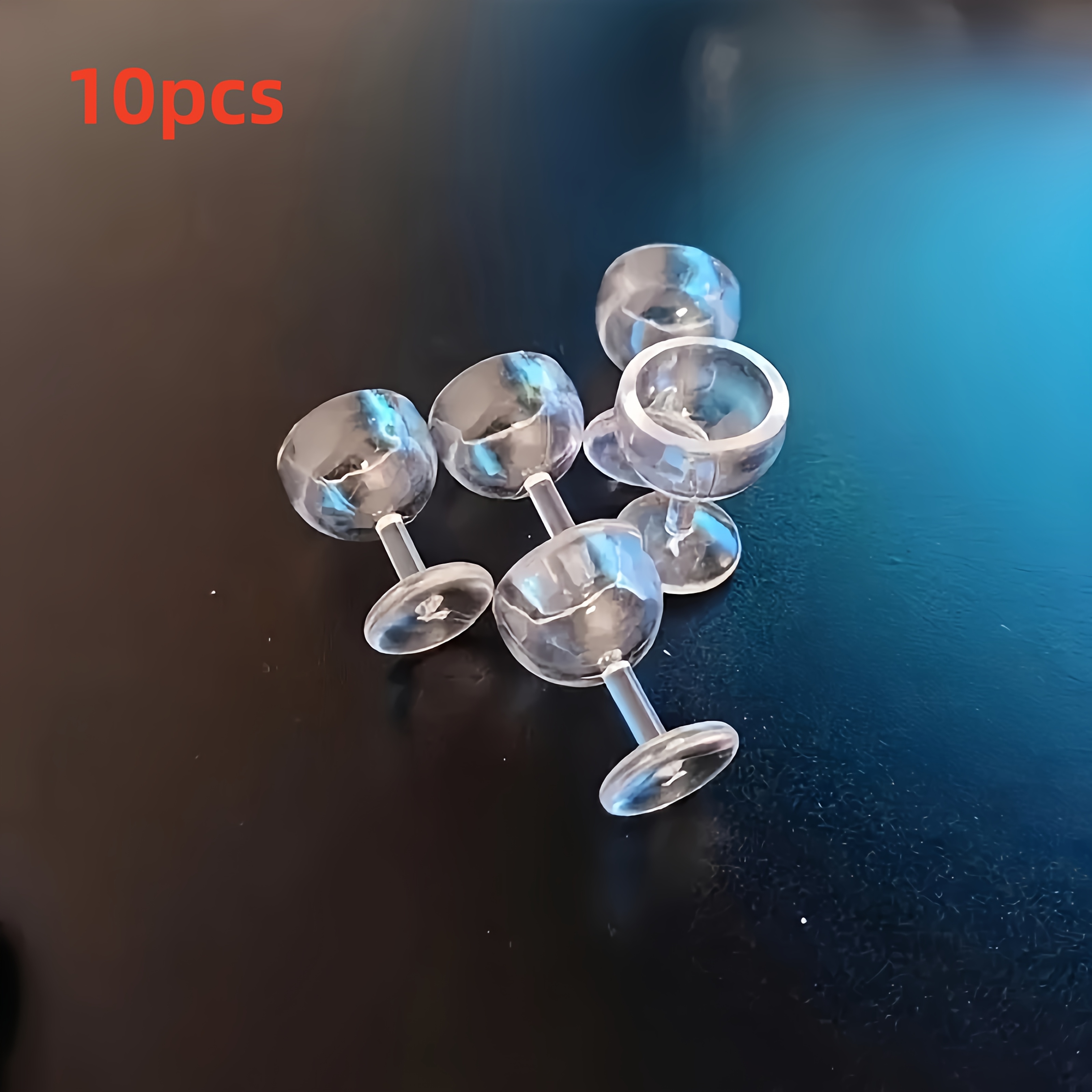Ten Miniature Wine Glasses, Suitable For Dollhouses, Made Of Transparent Plastic With A Design, Are For Dollhouse Kitchen Decor Or Mini Gift Additions, Ideal For Miniature Models