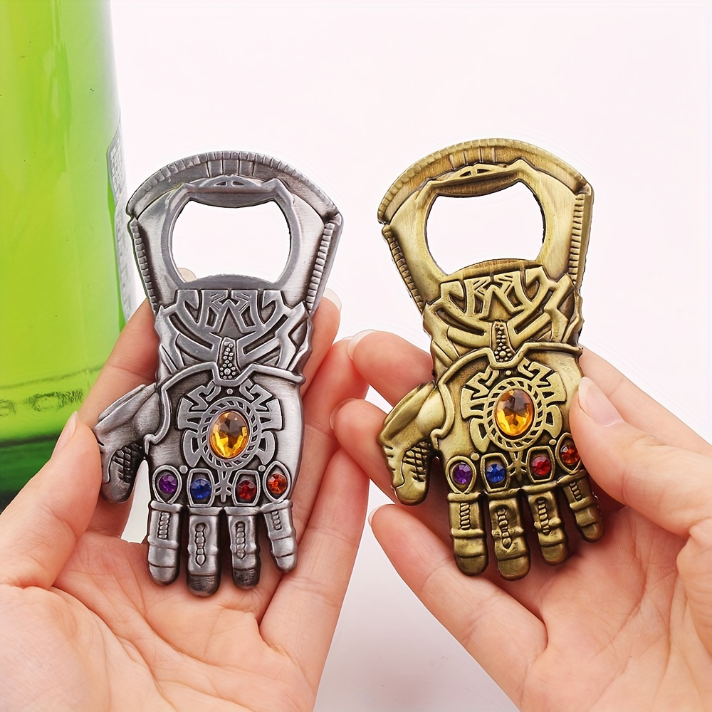 

1pc Avengers Thanos Gauntlet Keychain, Retro Metal Bottle Opener, Collectible Accessory, Gift For Fans