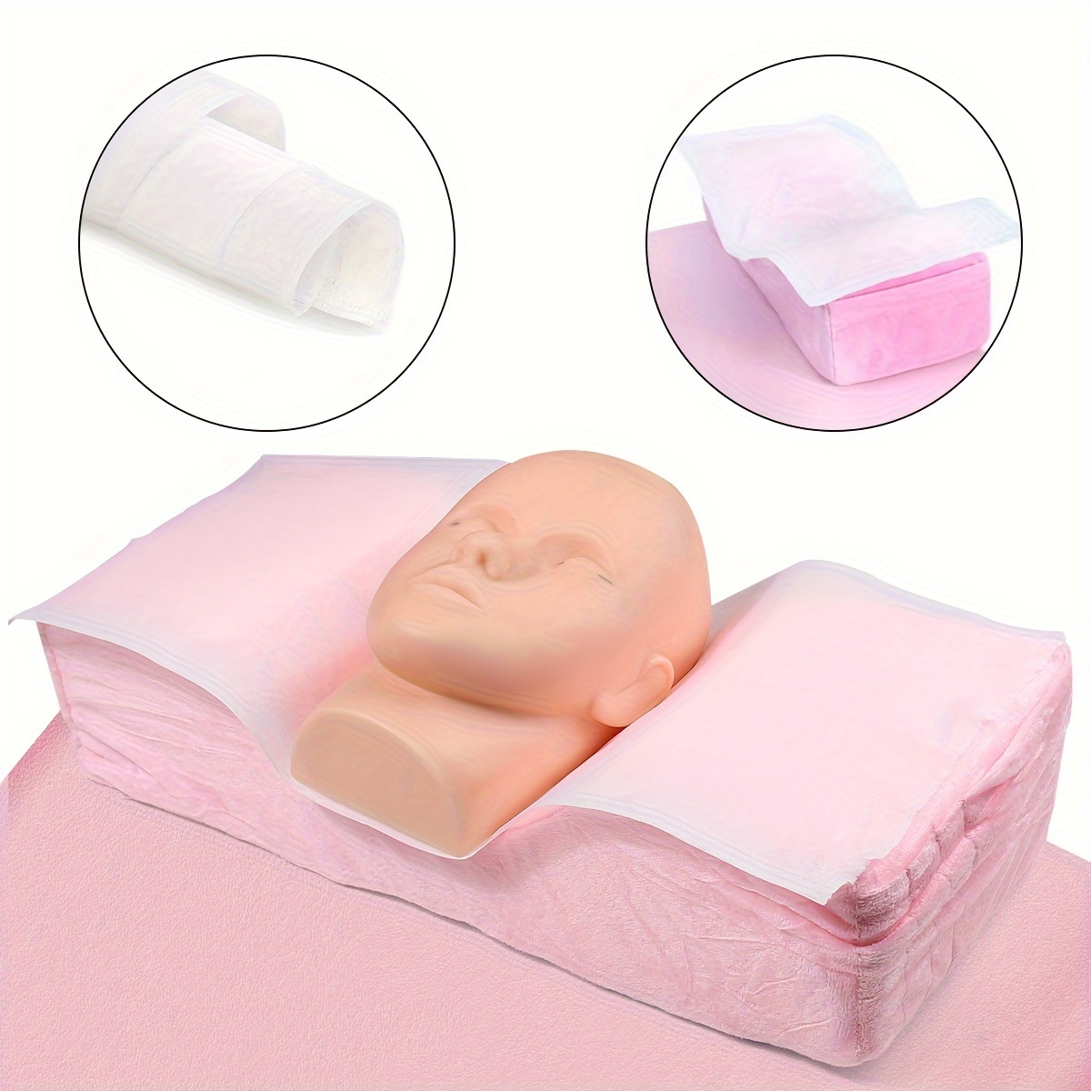 

/100pcs Disposable Pillow Towel Non-woven Eyelash Extension Tool Anti-oil Beauty Makeup Lashes