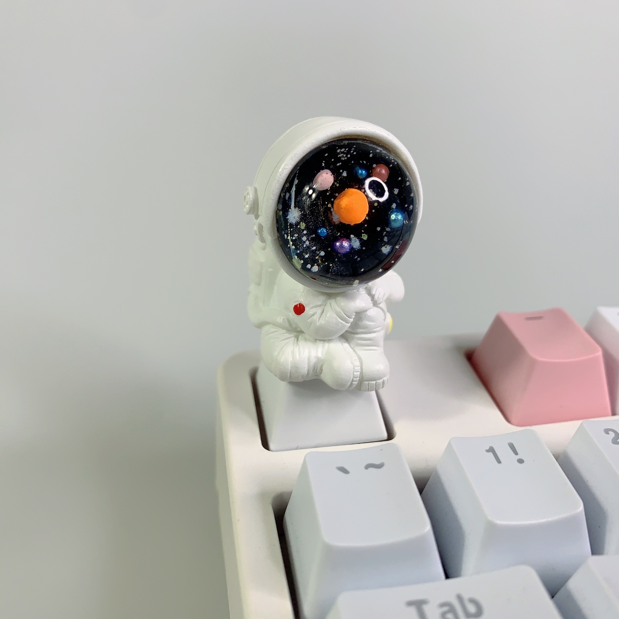 

Astronaut-themed Keycap For - Oem Profile, Cartoon Style, Abs Resin - Perfect Gift For Space Enthusiasts, Astronaut Decorations For Room