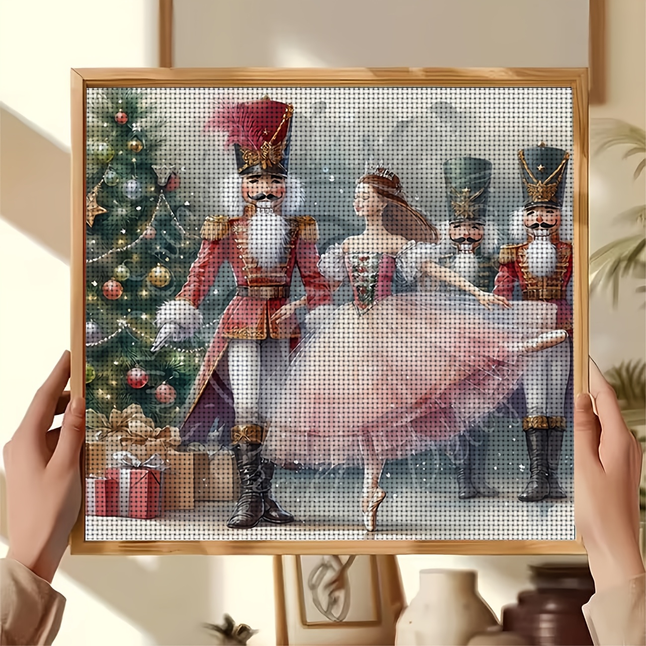 DIY Cross-Stitch Printed Kit, Ballet and Nutcracker Design