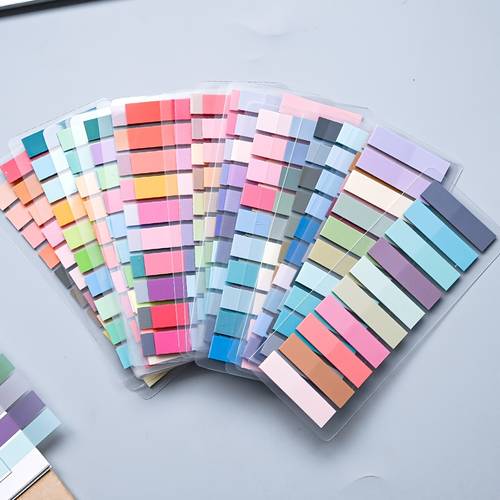 item picture 1 pack 4200 sheets japanese korean morandi color index tabs suitable for bulletin boards transparent pet suitable for student supplies vintage sticky notes with alphabet number tabs back to school organization