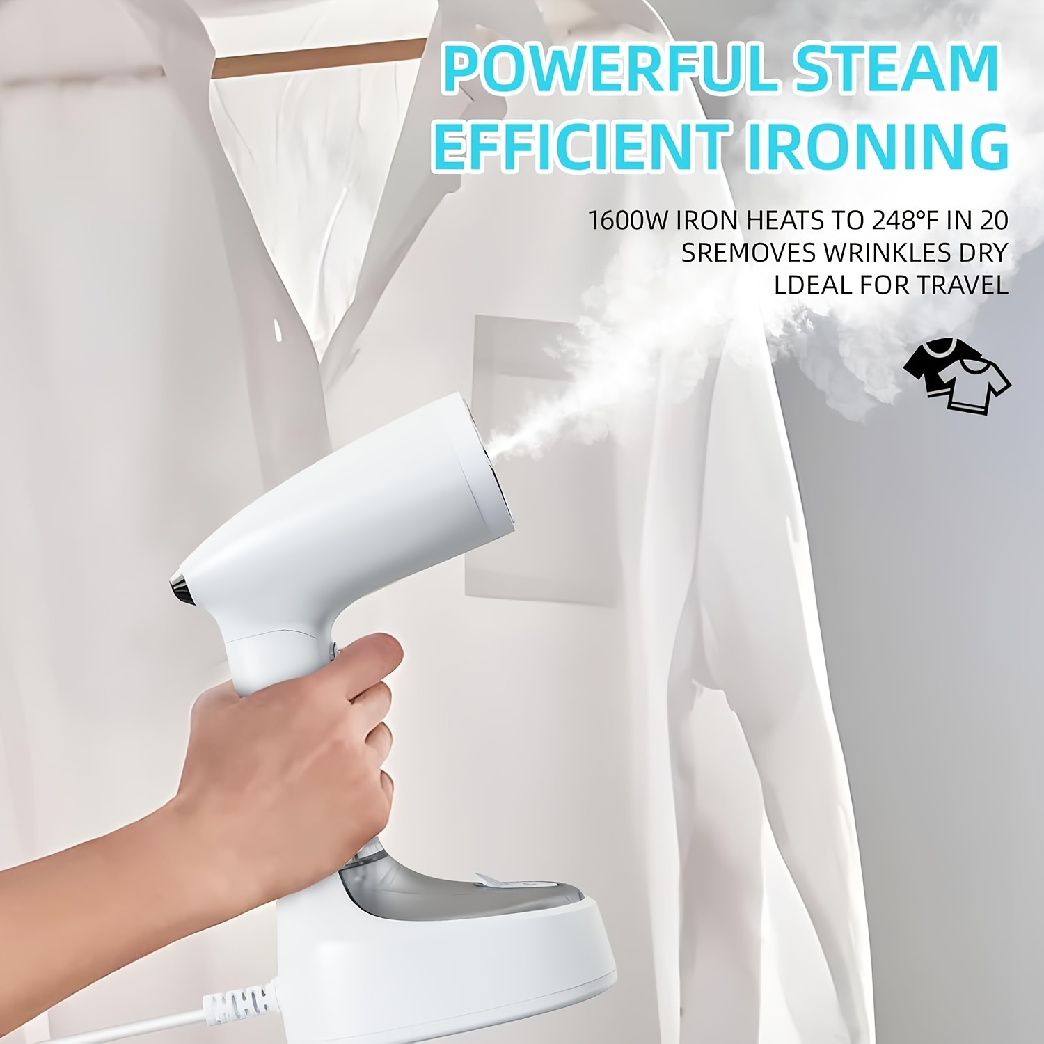 Steamer for Clothes - 1600W Powerful Wrinkle Remover with Fast Heat-up and Large high quality