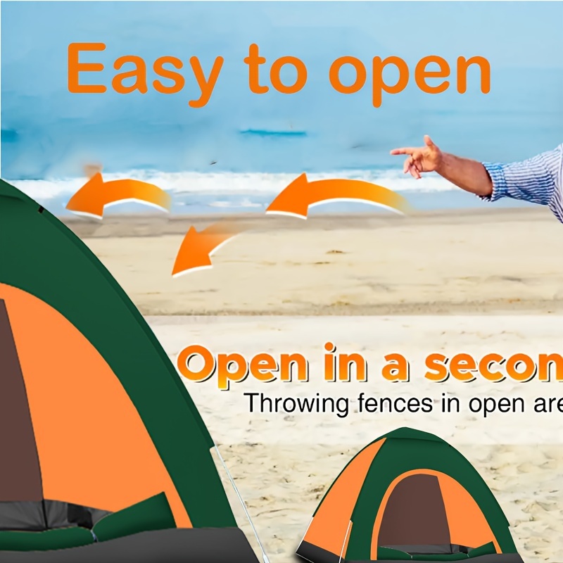 ALPACA OUTDOORS 2-3 Person Color-Block Portable Camping Tent - Fast Setup, Foldable & Lightweight with Zipper Closure, Durable Outdoor Tent for Family Camping, Hiking, Spring & Fall, Tents for Camping, Mixed Color Design