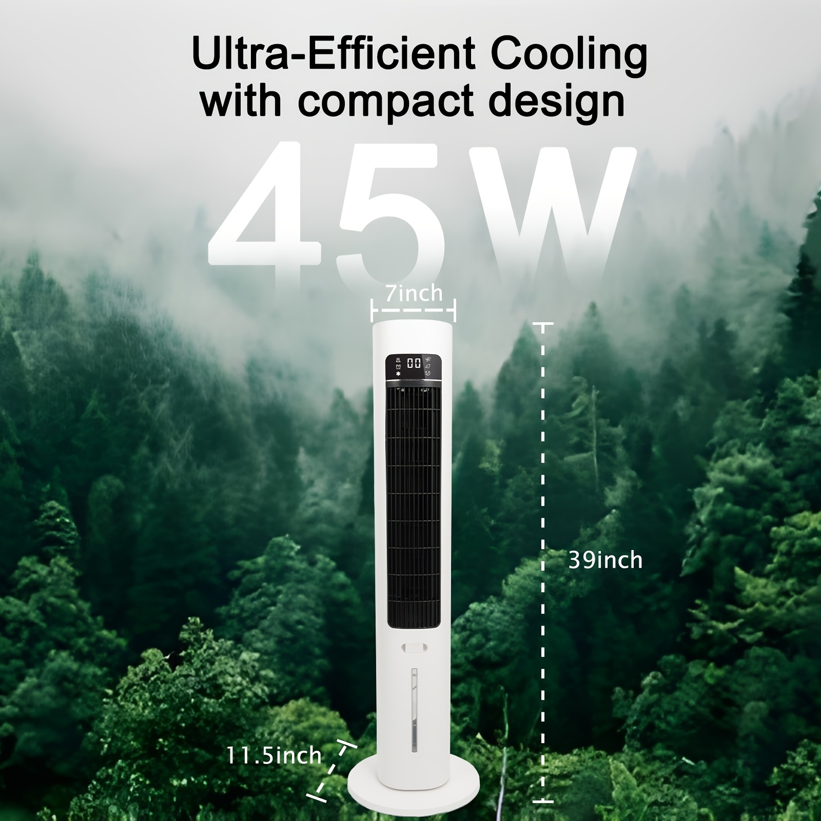 40 Inch Portable Air Conditioner Evaporative Air Cooler, Portable... product image 3