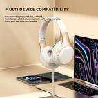 wireless wireless headphones active noise cancelling hifi foldable lightweight design fit with over ear mic for home office long lasting playtime usb c fast charge closed back styl