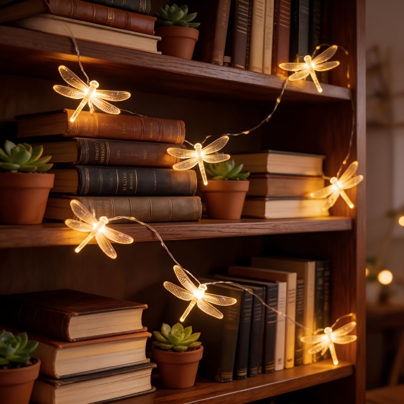 TEMU Guirlande Lumineuse à 1 , 10 LED, 1,5 m/59 pouces/4,92 pi, Thème , Alimentée par Piles, Lumière Chaude, Lumière pour Marché et Camping, Lumière