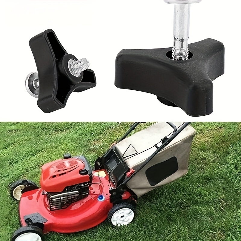 2 Pcs Handle Wing Nut And Bolt, Universal Plastic Lawnmower Triangle