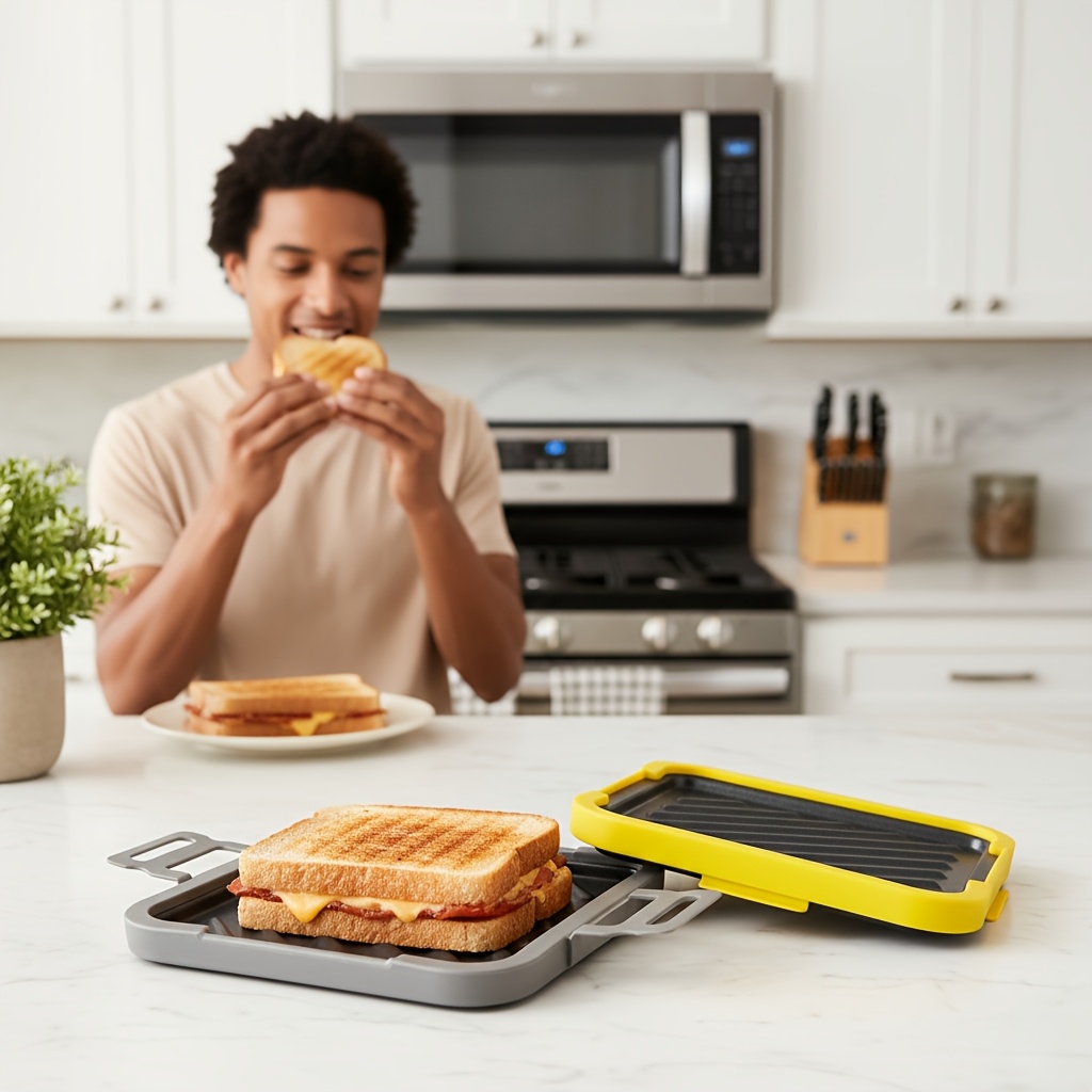 Microwave Sandwich Maker - Non-Stick Toaster with Adjustable Tape