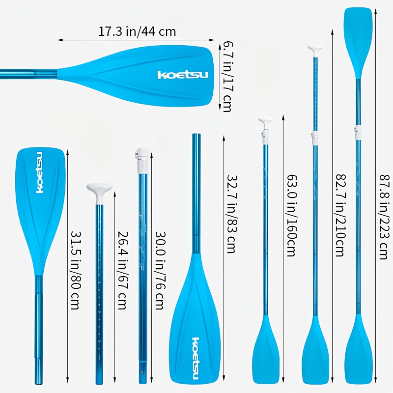 KOETSU Orange Dual-Purpose Kayak Paddle