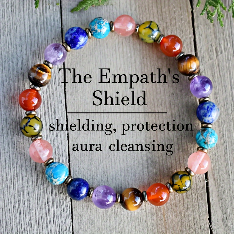 

Bracelet: Aura Cleansing, Protection, And Negative Absorption - Crystal Bracelet For Empaths