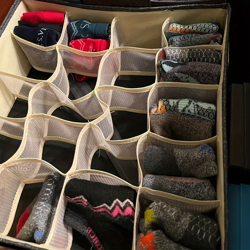   underwear storage box made of foldable oxford cloth with a built in hard board under bed storage details 5