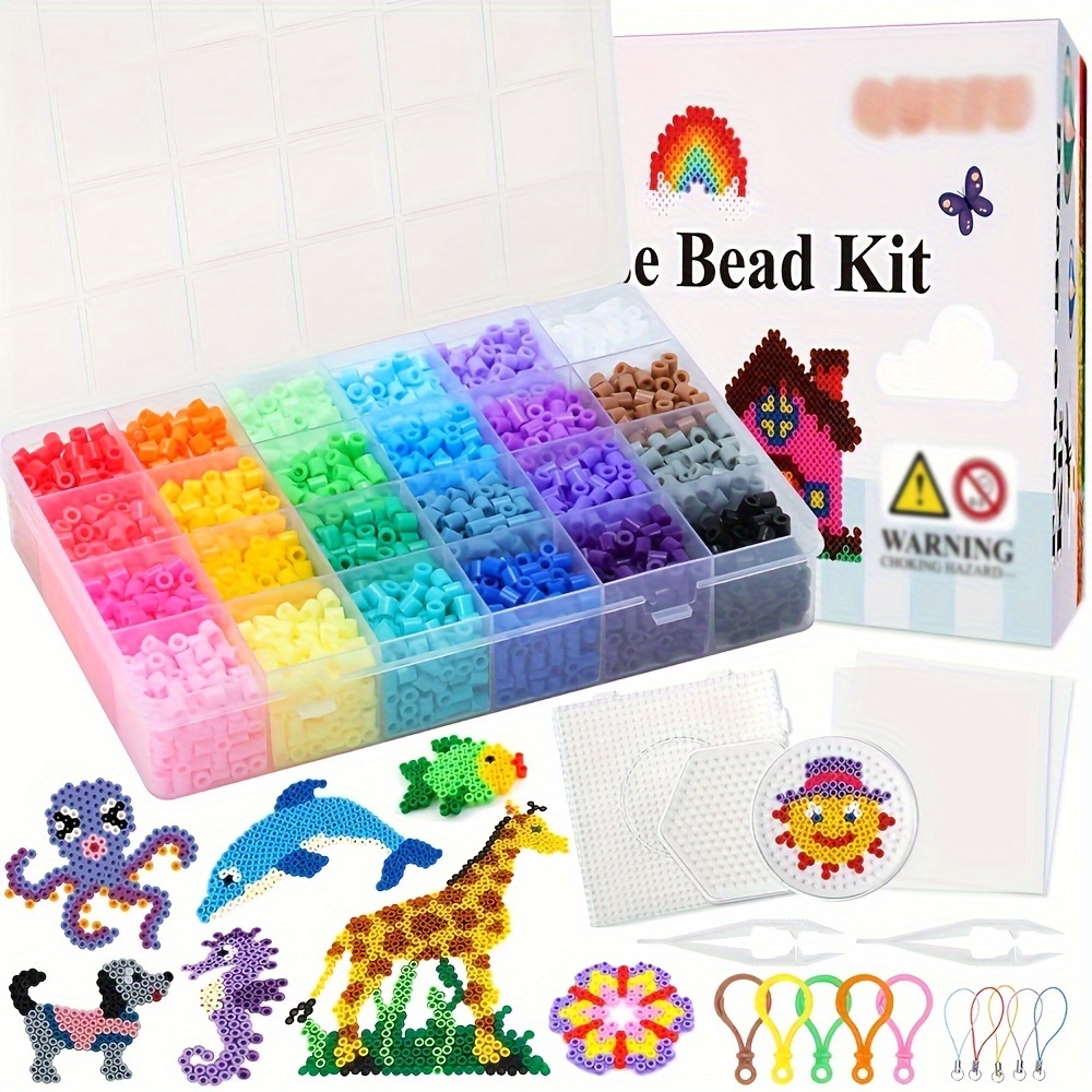 Perler 2.6mm/5mm Beads Kit Hama beads Whole Set with Pegboard and drawing  3D Puzzle DIY Kids Creative Handmade Craft Toy Gift