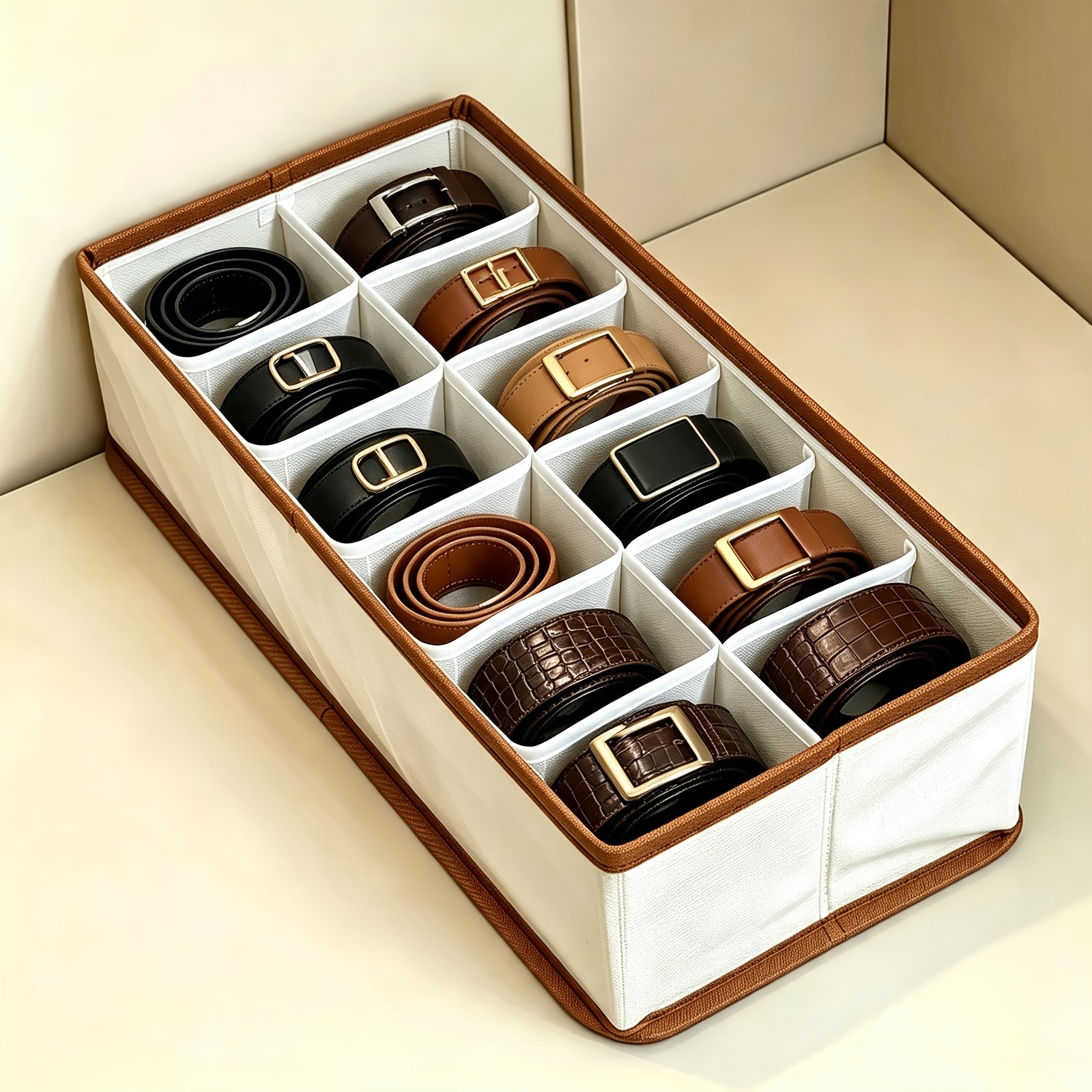 TEMU Porte-ceintures, Organisateur de ceintures pour de rangement, Convient pour un usage domestique, Présentoir à ceintures pour pantalons d'homme,